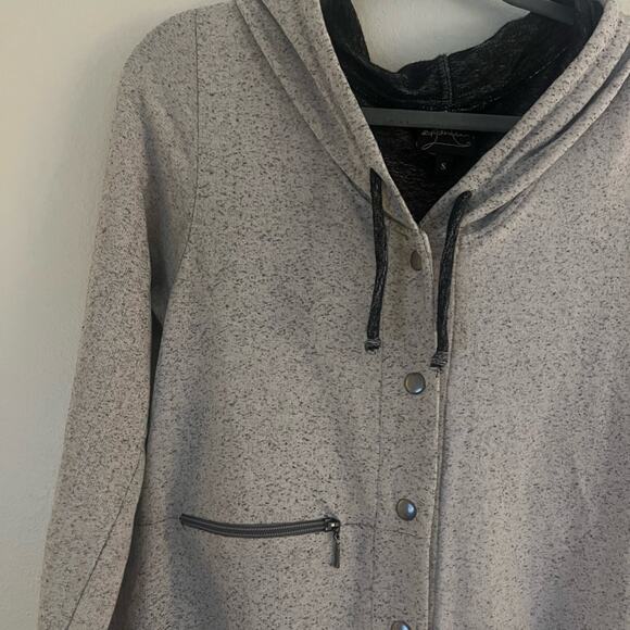 Spirithouse Gray Longline Lightweight Button Up Jacket Small - Picture 3 of 12